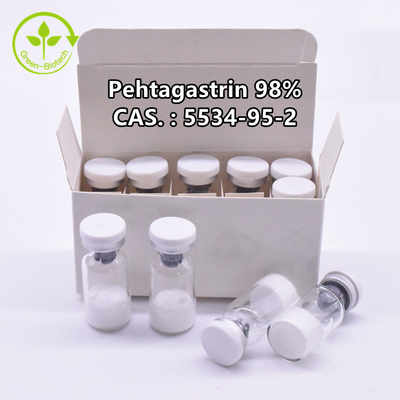 98% Cas 5534-95-2 Pentagastrin পাউডার 10 Mg/বোতল