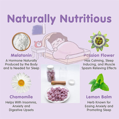 প্রাপ্তবয়স্কদের জন্য ঘুমের ভিটামিন আঠালো বিয়ার ঘুমের গুণমান উন্নত করে