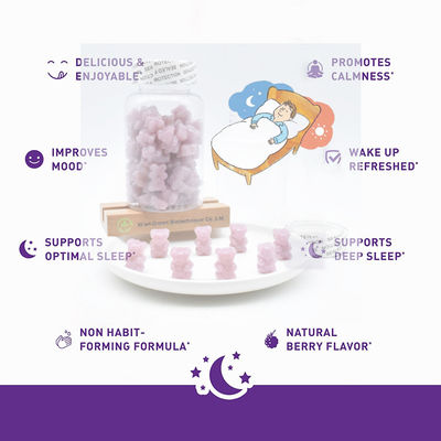 প্রাপ্তবয়স্কদের জন্য ঘুমের ভিটামিন আঠালো বিয়ার ঘুমের গুণমান উন্নত করে