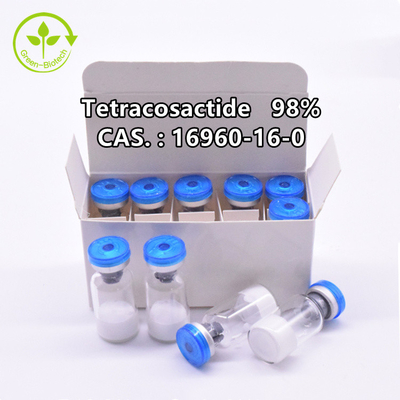 Cas 16960-16-0 98% টেট্রাকোস্যাক্টাইড পাউডার ACTH অ্যানালগ পেনিসিলিন বোতল প্যাকিং