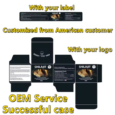 OEM প্রাইভেট লেবেল পাইকারি বাল্ক 100% খাঁটি শিলাজিত রজন ফুলভিক অ্যাসিড