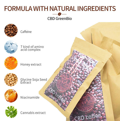 GreenBio 100g ফুল স্পেকট্রাম CBD কফি ভেষজ নির্যাস ব্যথা রিলিজ